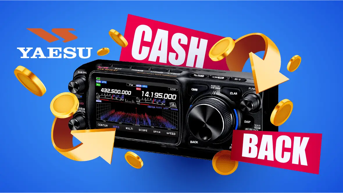 yaesu, CashBack промоция от YAESU