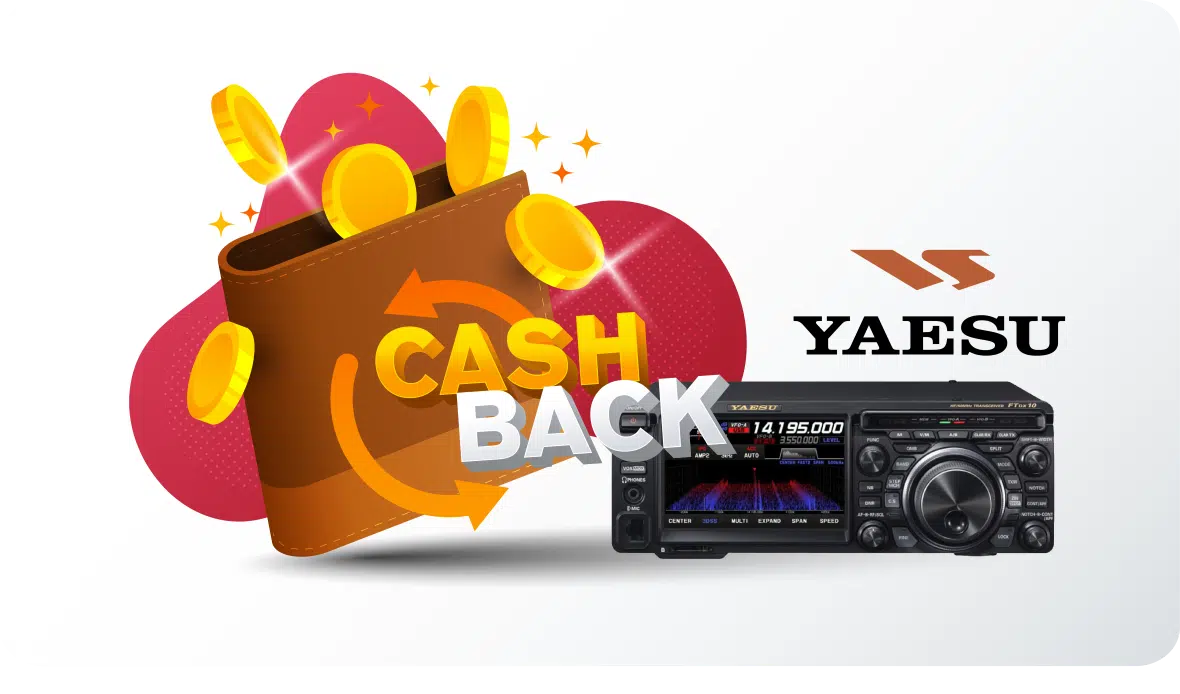 Cash back program from Yaesu, Spring Savings 2026, Cash bak програма от Yaesu, Пролетни спестявания 2026