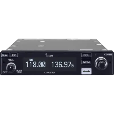 PANEL-MOUNT AIR BAND TRANSCEIVER ICOM IC-A220 TSO
